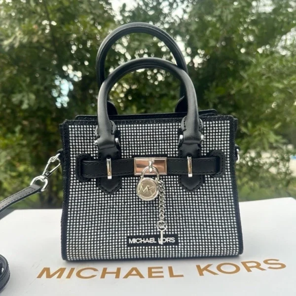 Michael Kors Hamilton XS Satchel Black Purse Crossbody
