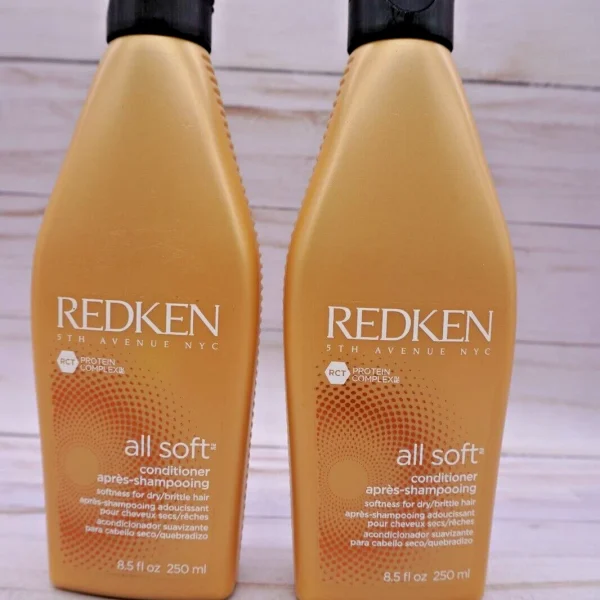 LOT OF 2 REDKEN ALL SOFT CONDITIONER 8.5 OZ