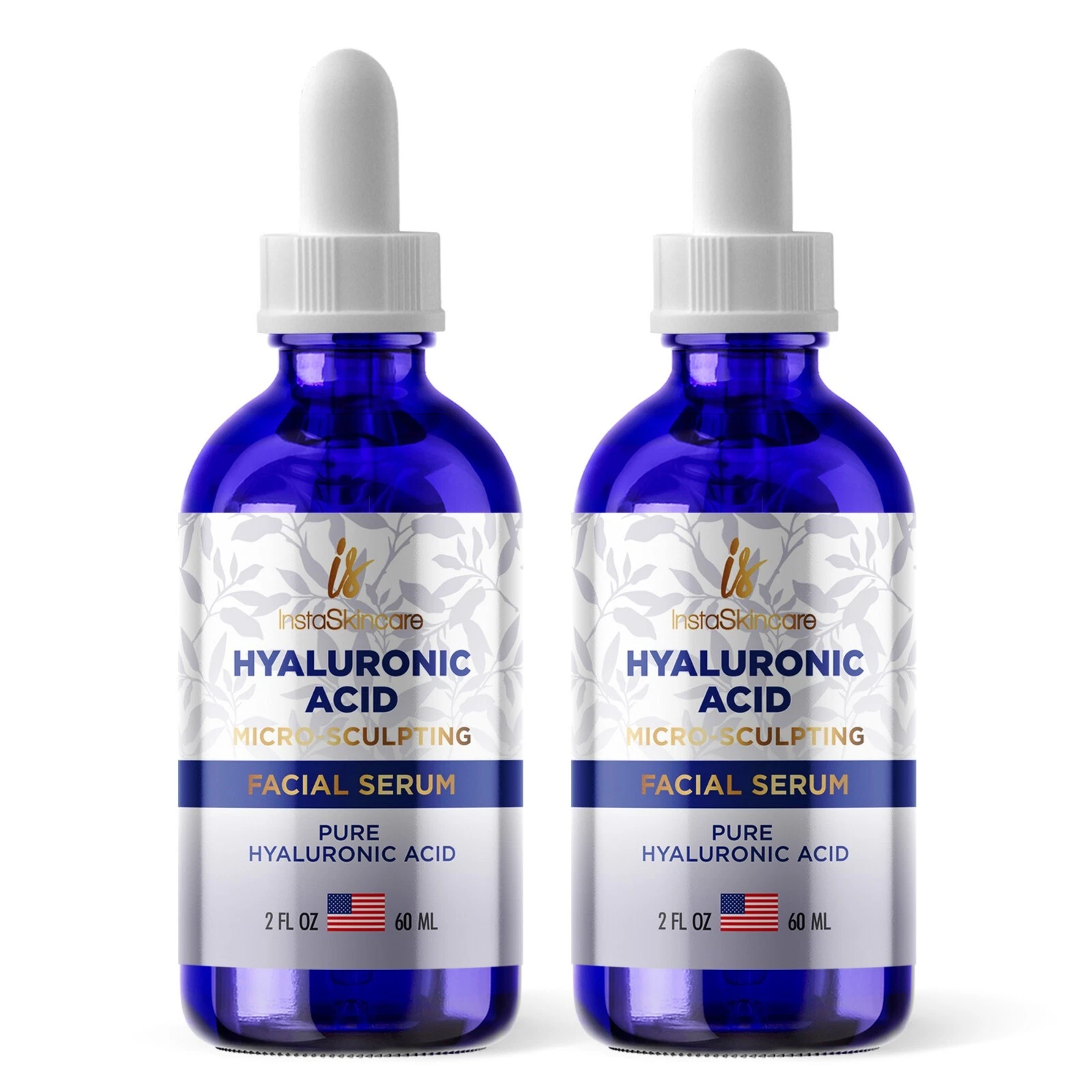 s-l1600 (30) Hyaluronic Acid Anti-aging Serum for Face - 100% Pure Medical Formula - 2x 2oz - Image 1