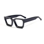 Luxury Thick Acetate Eyeglass frames Women Men Retro Spectacles Glasses Black