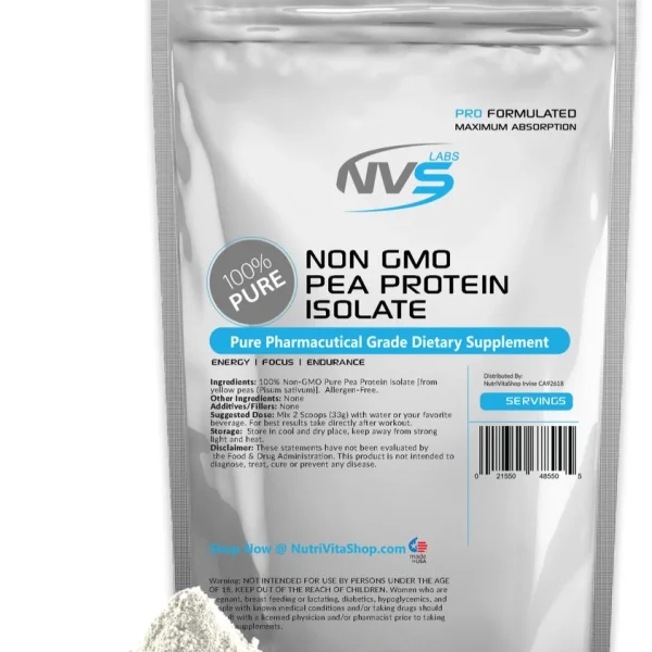 5lb 100% NEW PEA PROTEIN PRO ISOLATE NON-GMO HIGH PROTEIN VEGAN USP USA