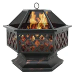 Fire Pit Heater Backyard Wood Burning Patio Deck Stove Fireplace Table Outdoor