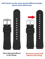 Luminox Band 21/22mm 0320 3000 3100 3200 3400 3600 3900 SILVER/BLACK BUCKLE