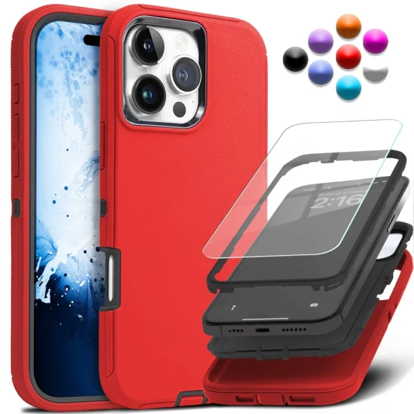 Shockproof Heavy Duty Case For iPhone 17 Air 16 15 14 Plus 13 12 11 Pro Max Cove