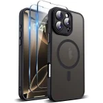 Shockproof Case For iPhone 16 15 14 Pro Max 13 12 11 Lens Cover+2 Tempered Glass