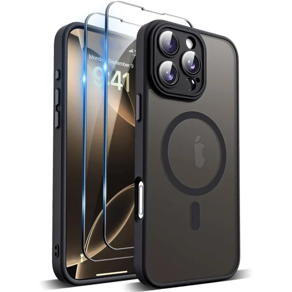 Shockproof Case For iPhone 16 15 14 Pro Max 13 12 11 Lens Cover+2 Tempered Glass